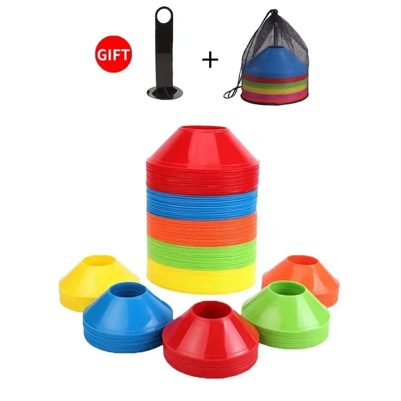 10 Pieces Soccer Cones Disc Football Training