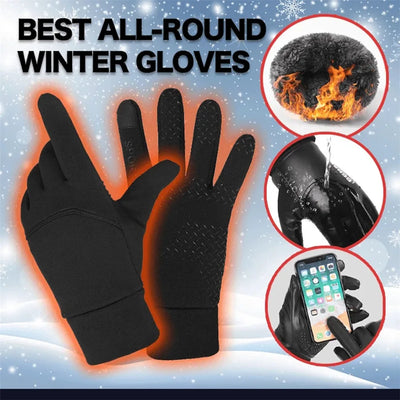 Football Gloves Boys Touchscreen Thermal Grip