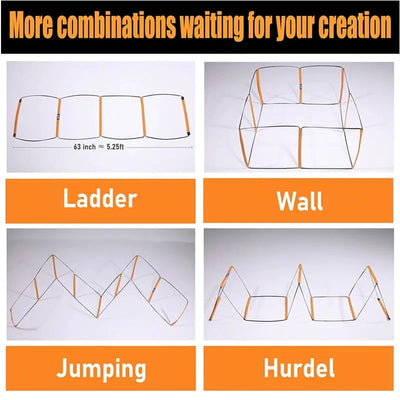 Dual-Purpose Soccer Training Jump Ladder